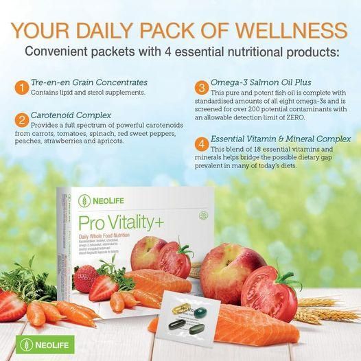 NEOLIFE Pro Vitality+ Pack Packaging Pack Gluten Free Yes Vision Support Supports Clear Vision Antioxidant Protection Vitamins C And E - Image 4
